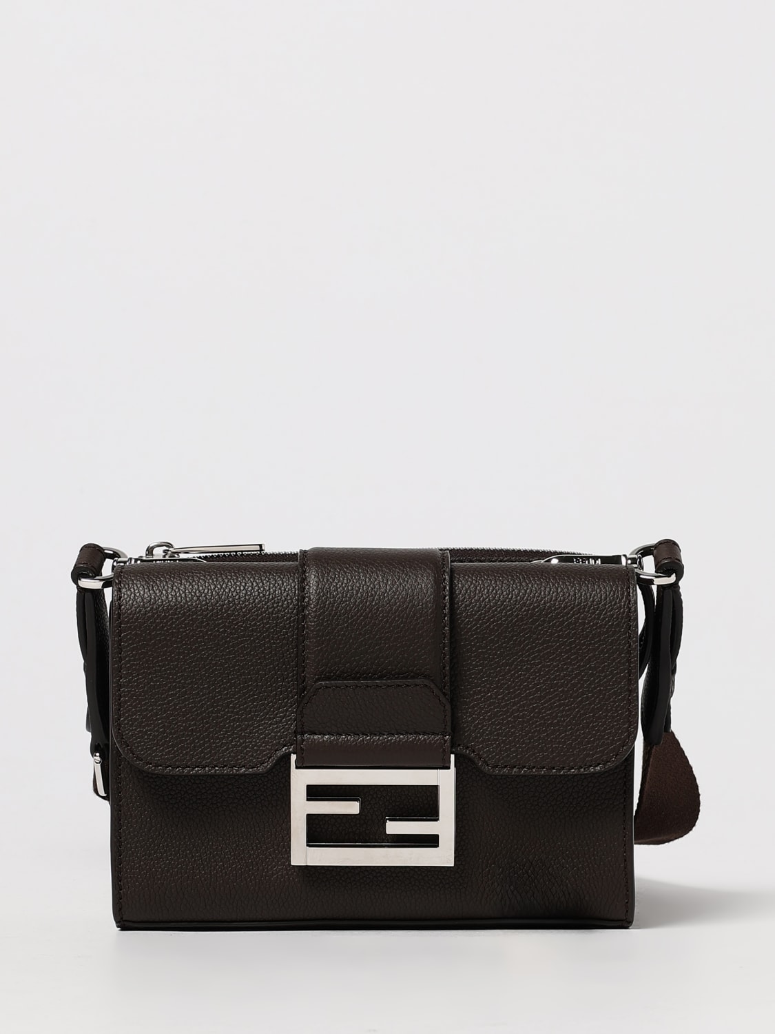 FENDI UMHÄNGETASCHE: Tasche herren Fendi, Braun - Img 1