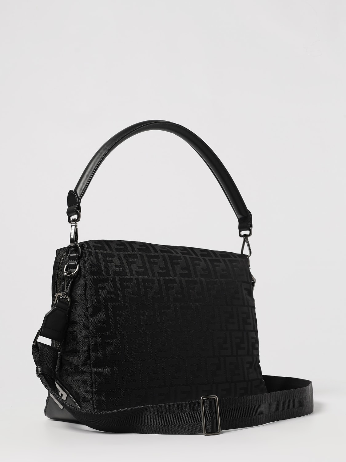 FENDI UMHÄNGETASCHE: Tasche herren Fendi, Schwarz - Img 3