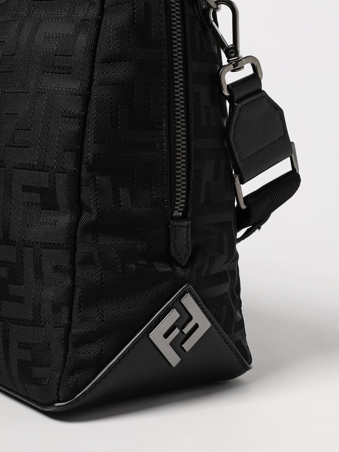 FENDI UMHÄNGETASCHE: Tasche herren Fendi, Schwarz - Img 4