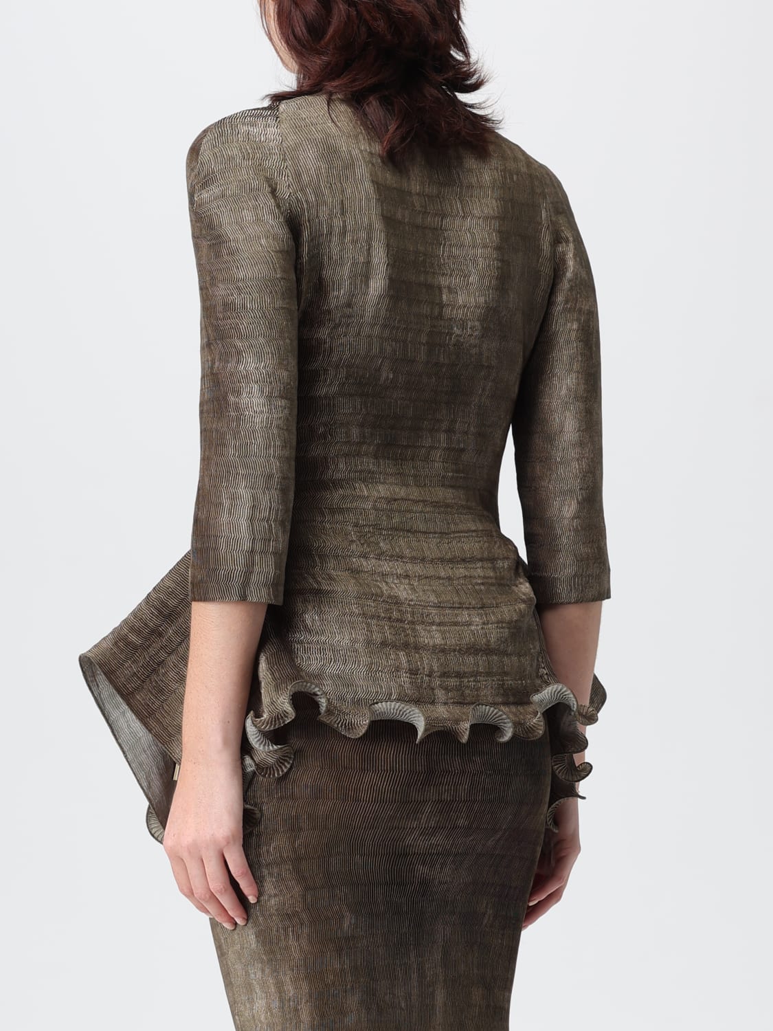 FENDI TOP: Top damen Fendi, Olive - Img 3
