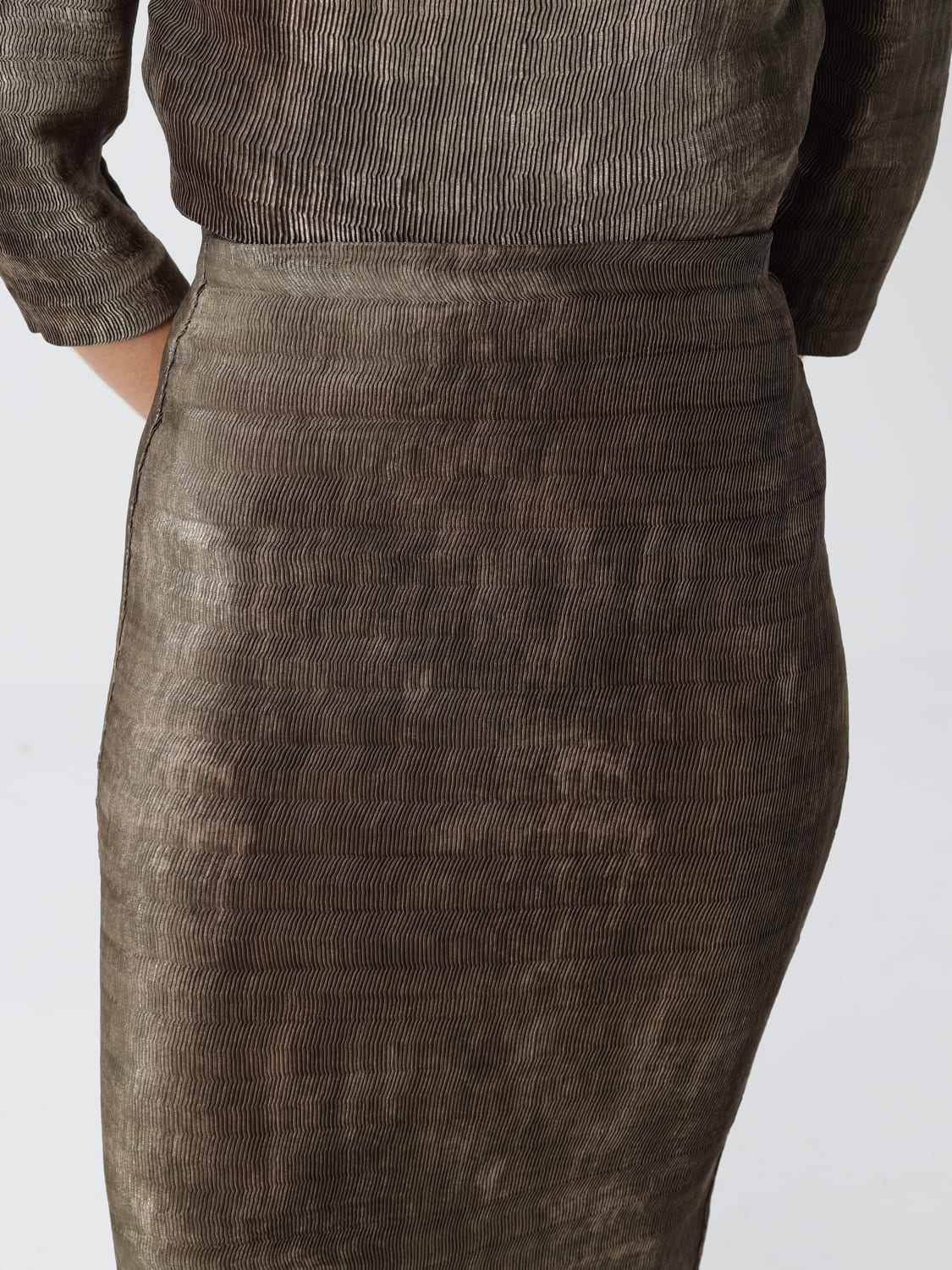 FENDI FALDA: Falda mujer Fendi, Oliva - Img 5