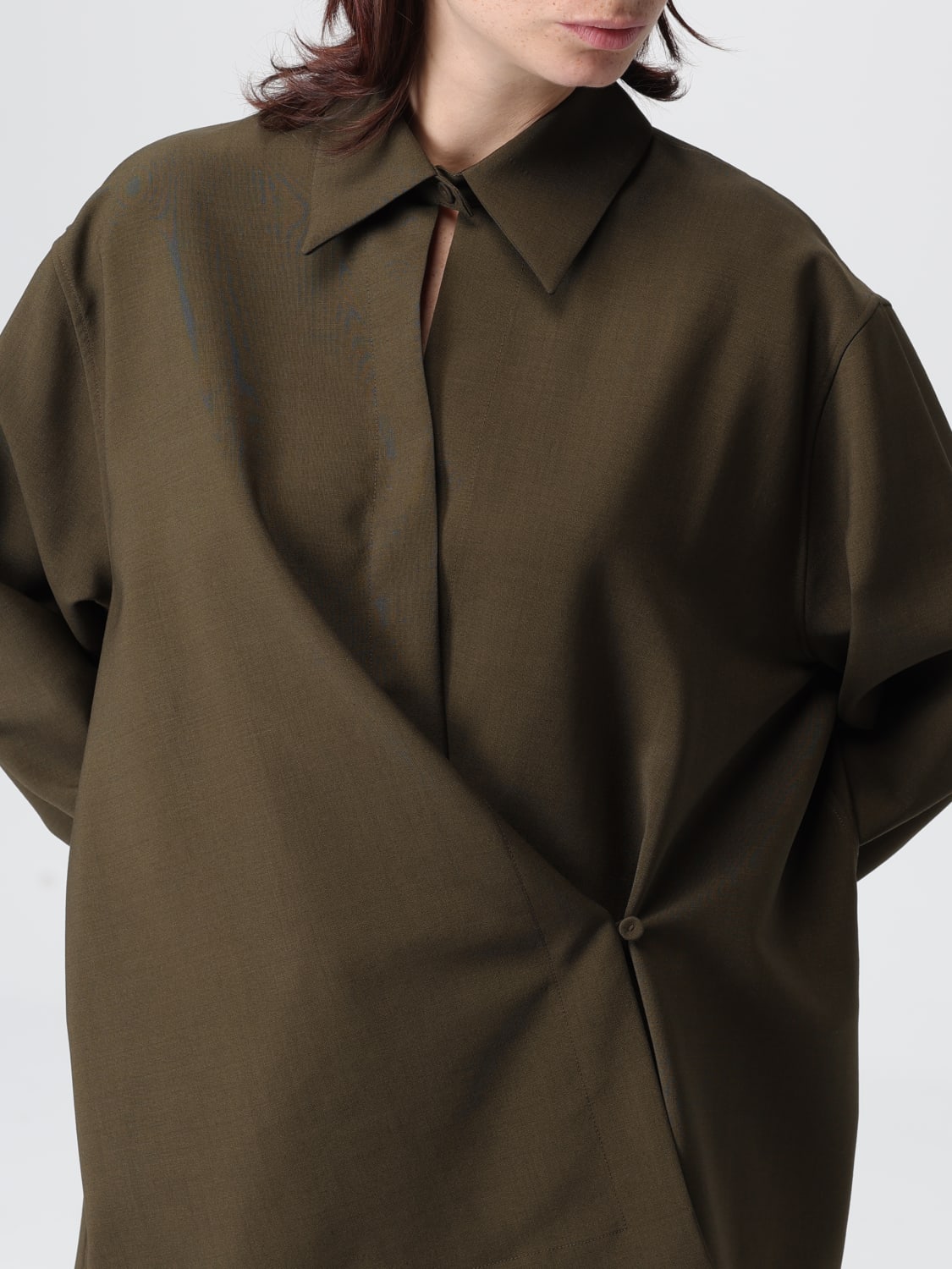 FENDI HEMDBLUSE: Hemdbluse damen Fendi, Olive - Img 5