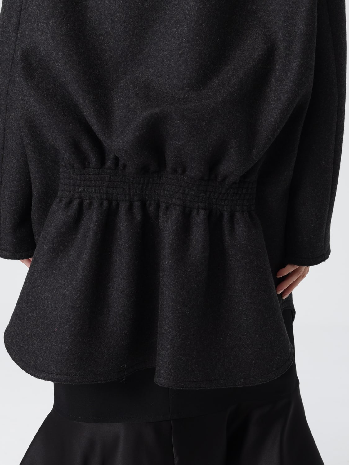 FENDI COAT: Coat woman Fendi, Grey - Img 5