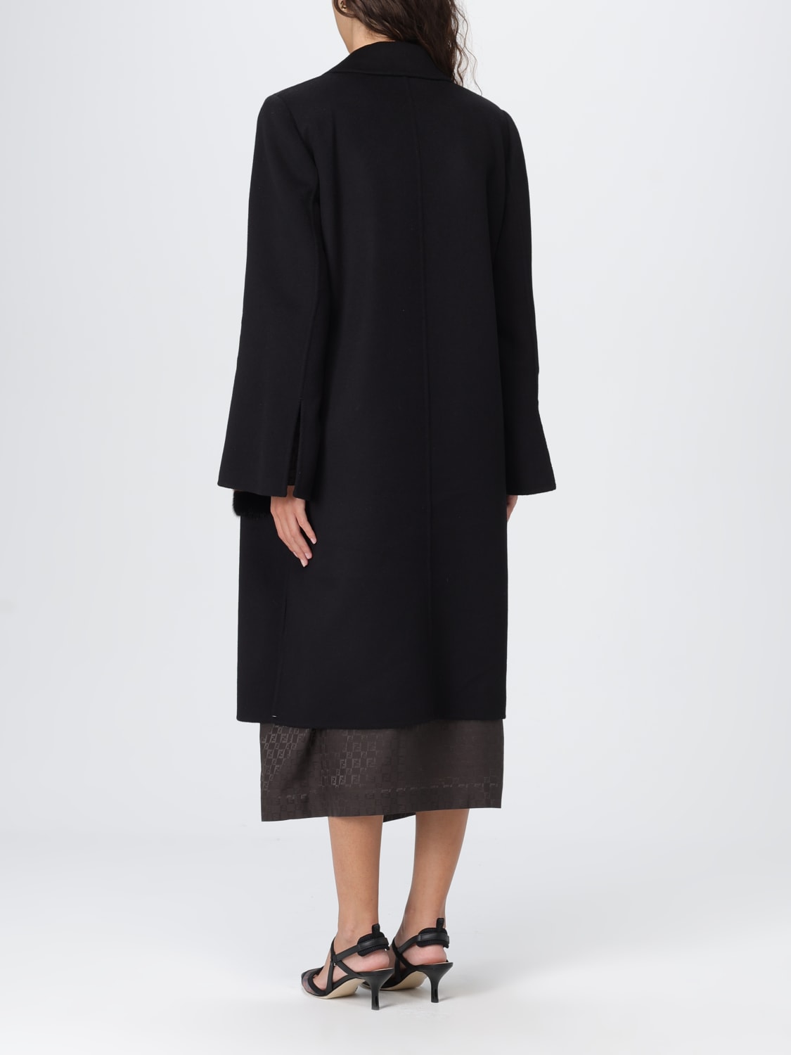 FENDI MANTEL: Mantel damen Fendi, Schwarz - Img 2