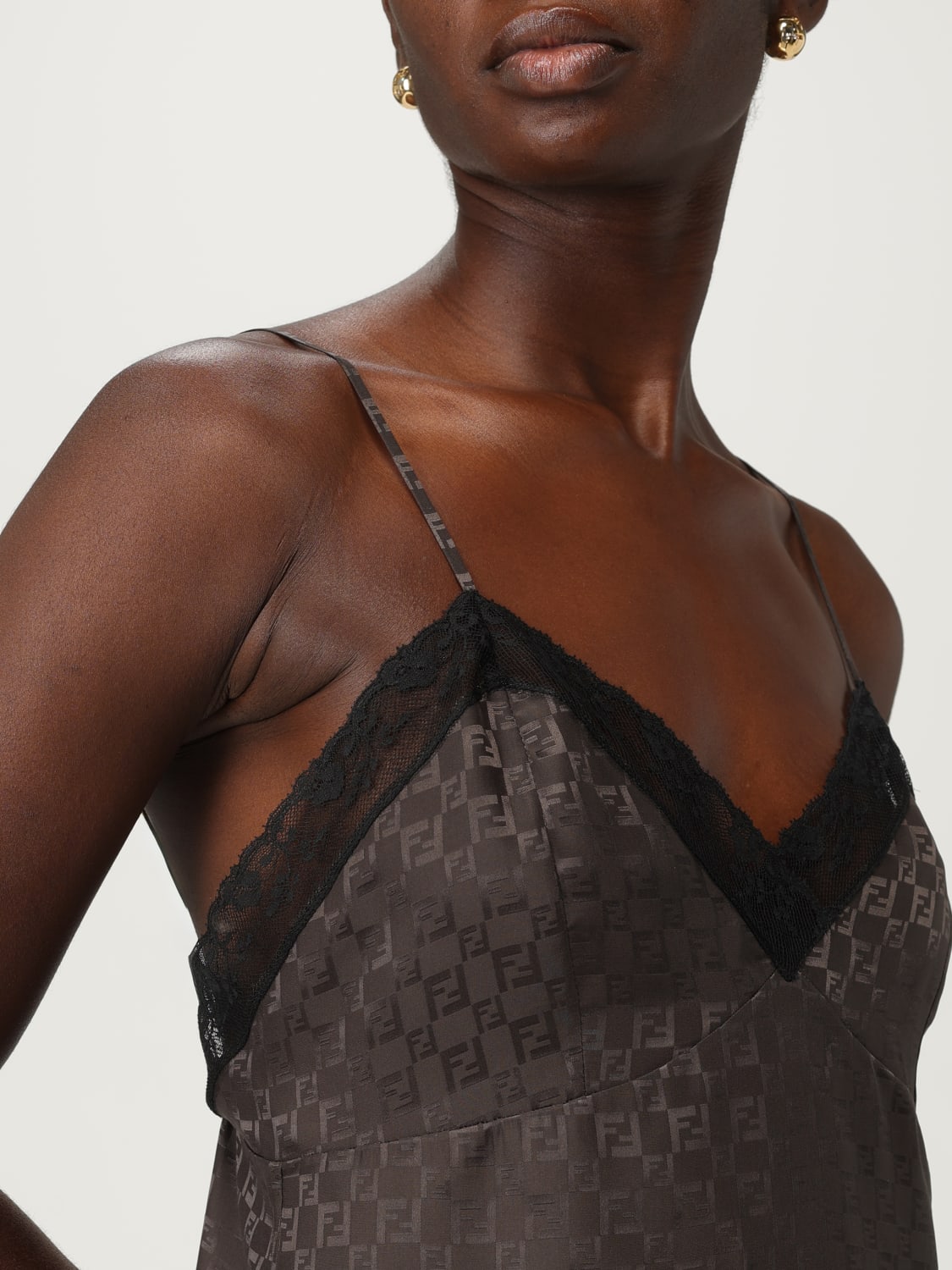 FENDI TOP: Top damen Fendi, Braun - Img 5