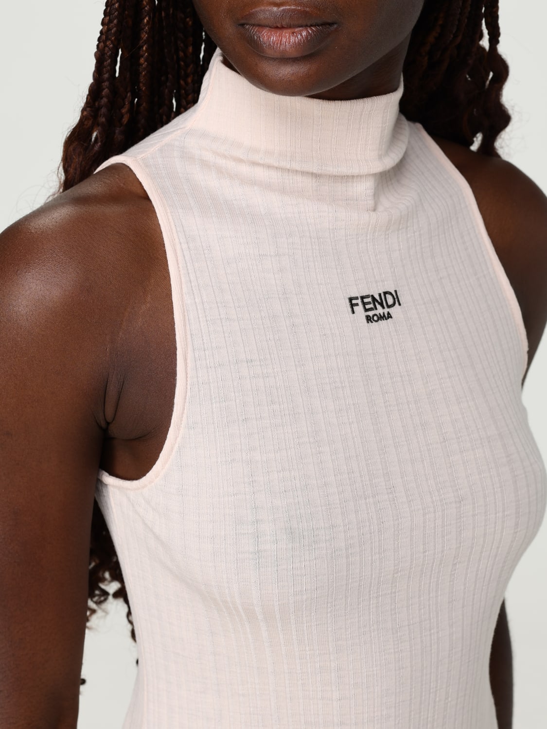 FENDI 上衣: 毛衣 女士 Fendi, 粉色 - Img 5