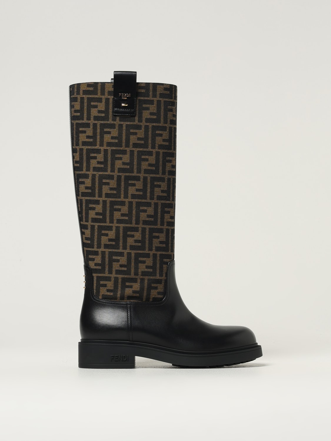 FENDI: Chaussures femme - Noir | Bottes Fendi 8W8574AHGY en ligne sur GIGLIO.COM