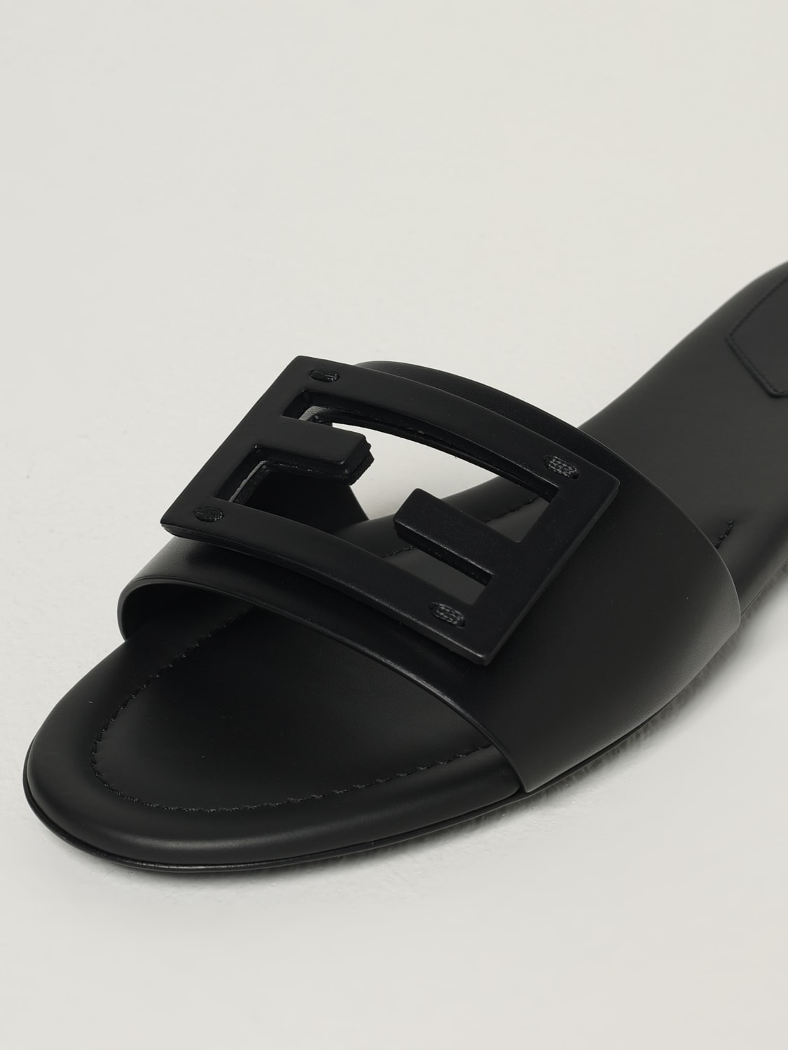 FENDI HEELED SANDAL: Shoes woman Fendi, Black - Img 4