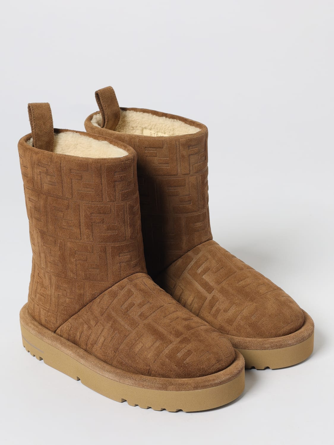 FENDI BOOTS: Shoes woman Fendi, Tobacco - Img 2