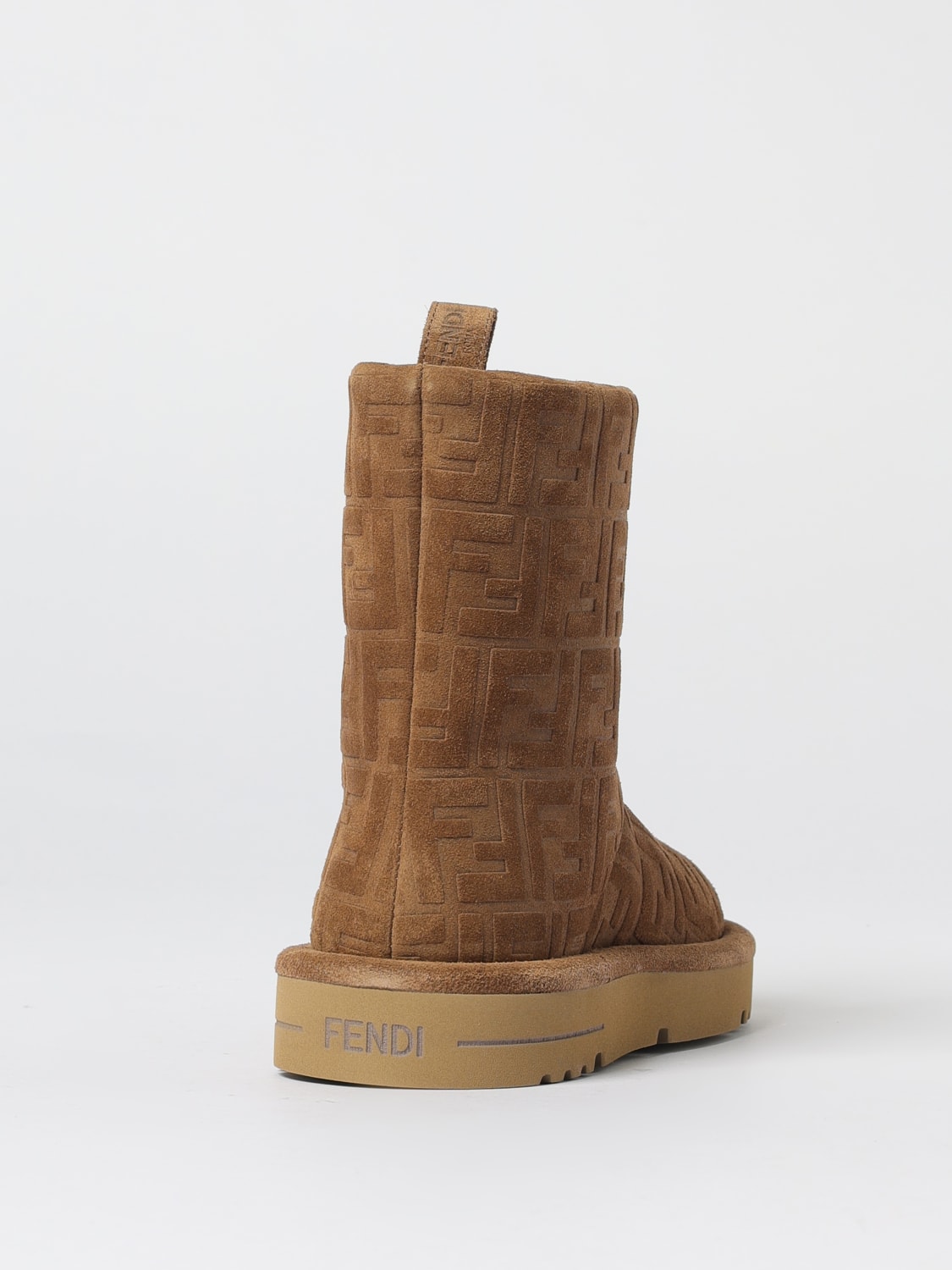 FENDI BOOTS: Shoes woman Fendi, Tobacco - Img 3