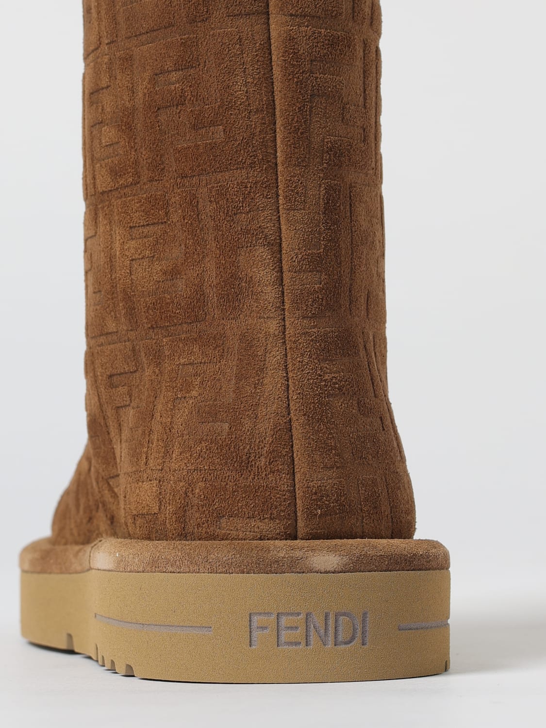 FENDI BOOTS: Shoes woman Fendi, Tobacco - Img 4