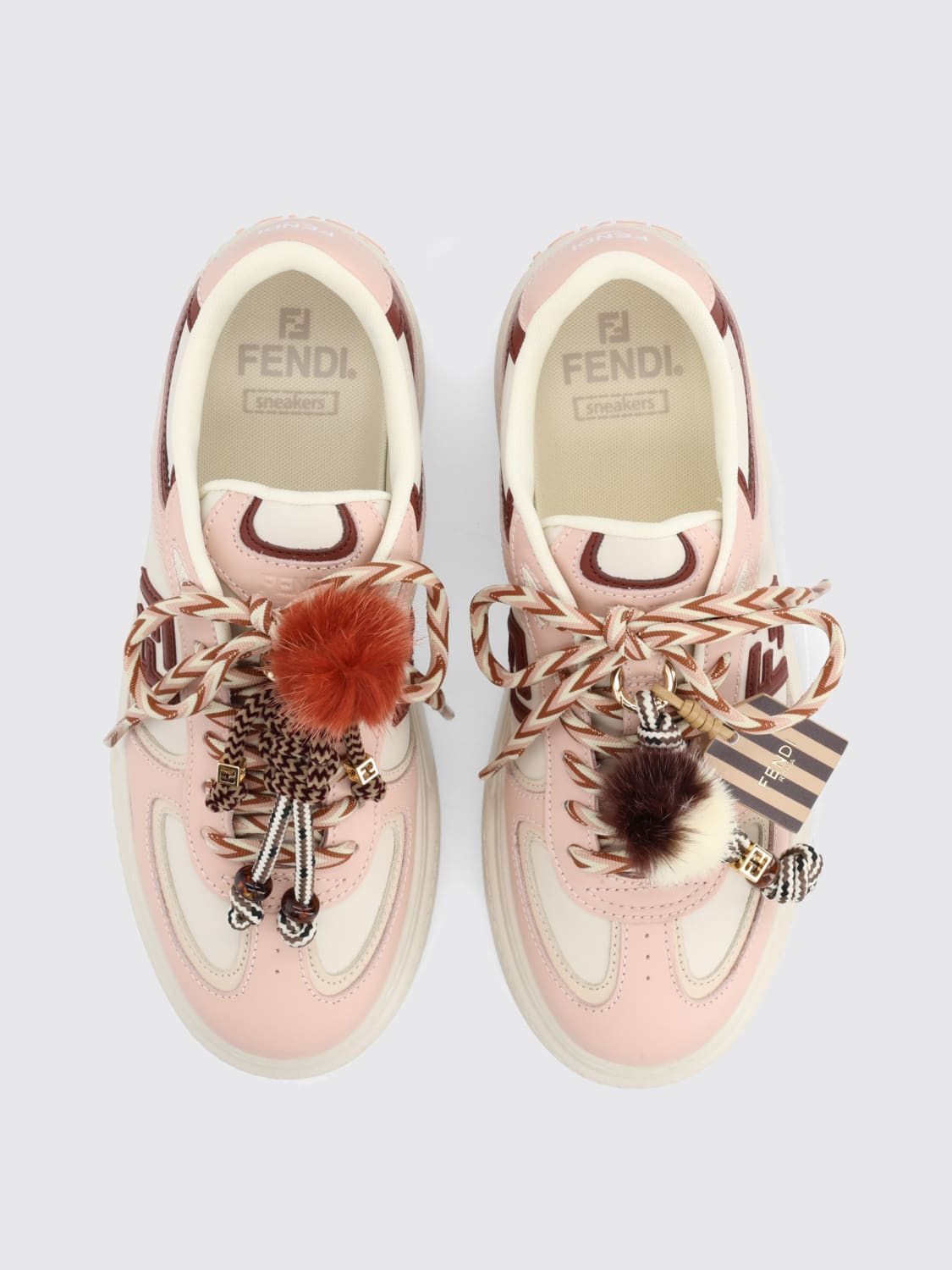 FENDI SNEAKERS: Schuhe damen Fendi, Beige - Img 4