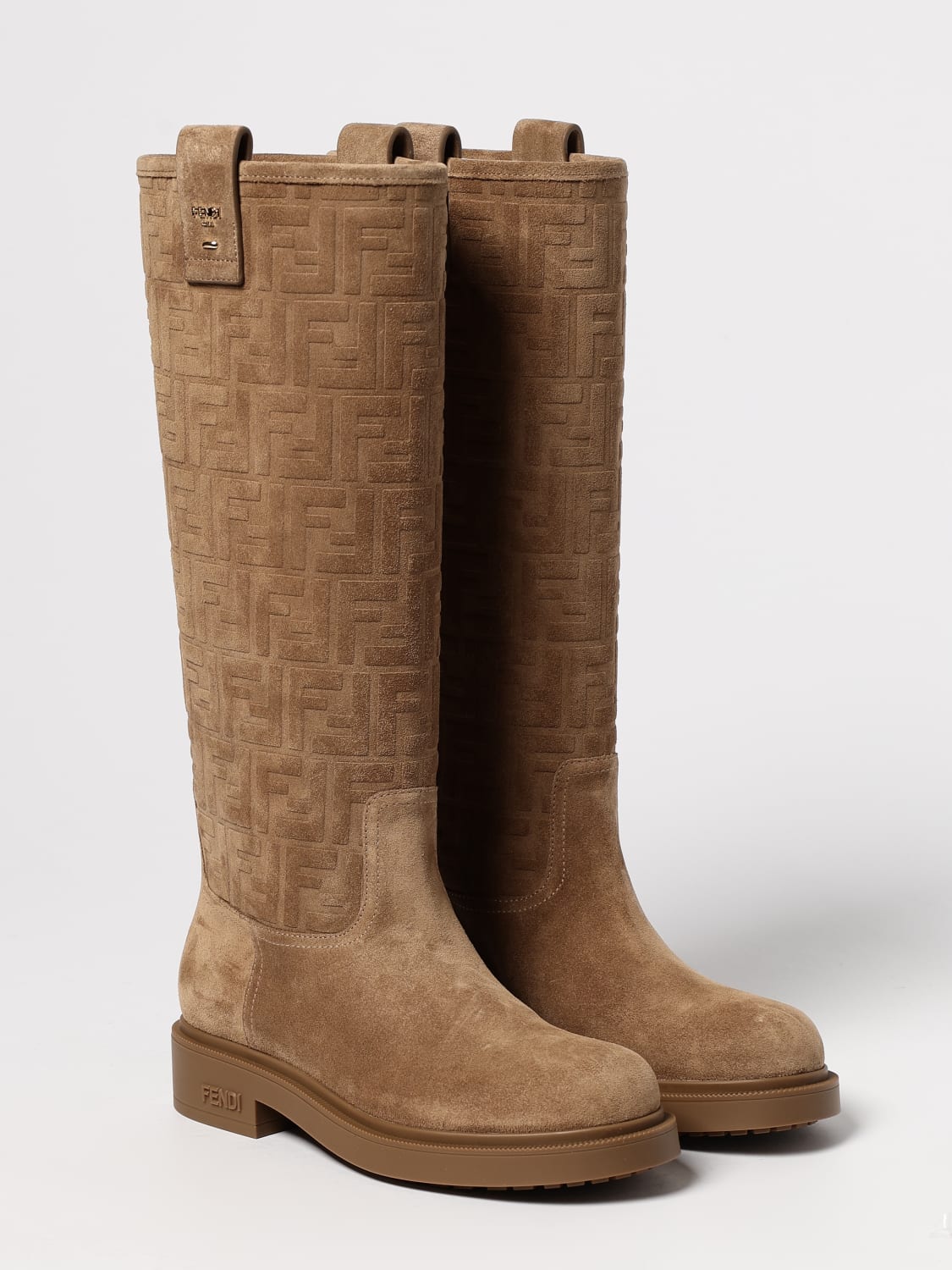 FENDI BOOTS: Shoes woman Fendi, Bronze - Img 2