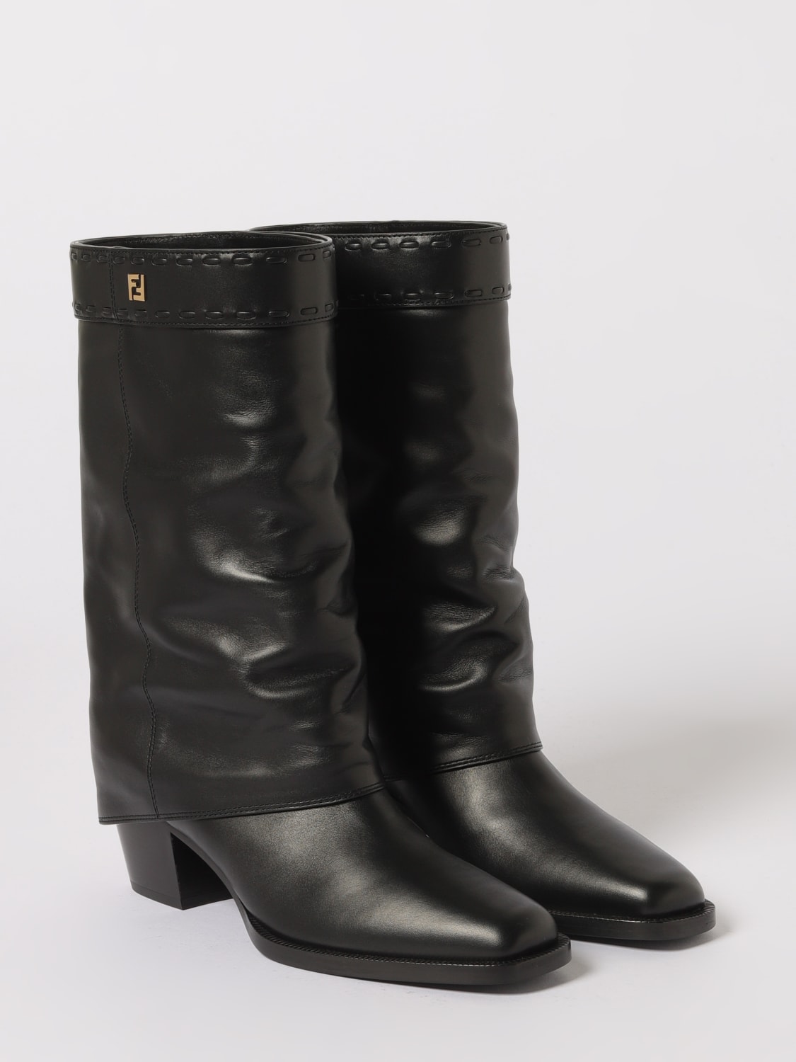 FENDI BOOTS: Shoes woman Fendi, Black - Img 2