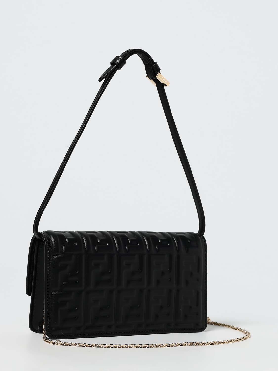 FENDI GELDBÖRSE: Schultertasche damen Fendi, Schwarz - Img 3