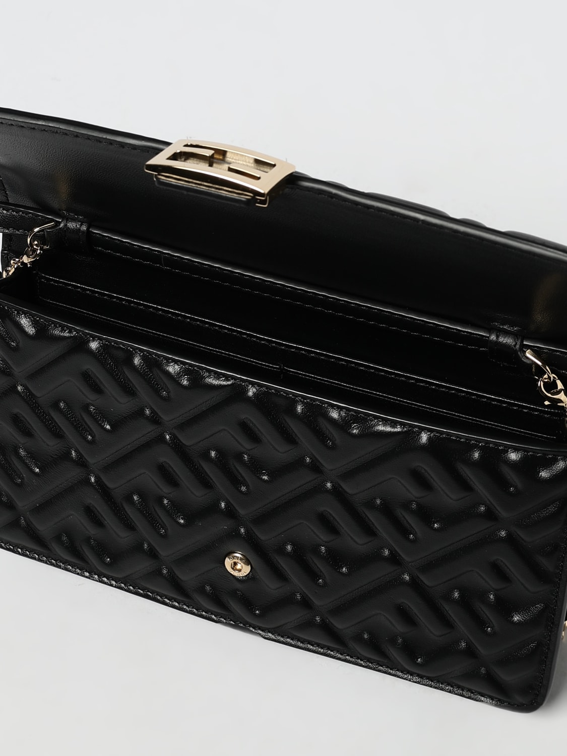 FENDI GELDBÖRSE: Schultertasche damen Fendi, Schwarz - Img 5