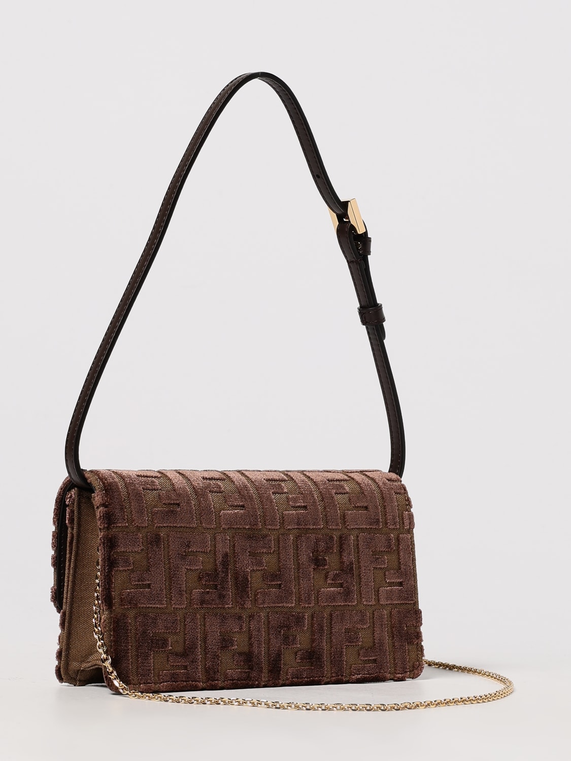 FENDI WALLET: Shoulder bag woman Fendi, Brown - Img 3