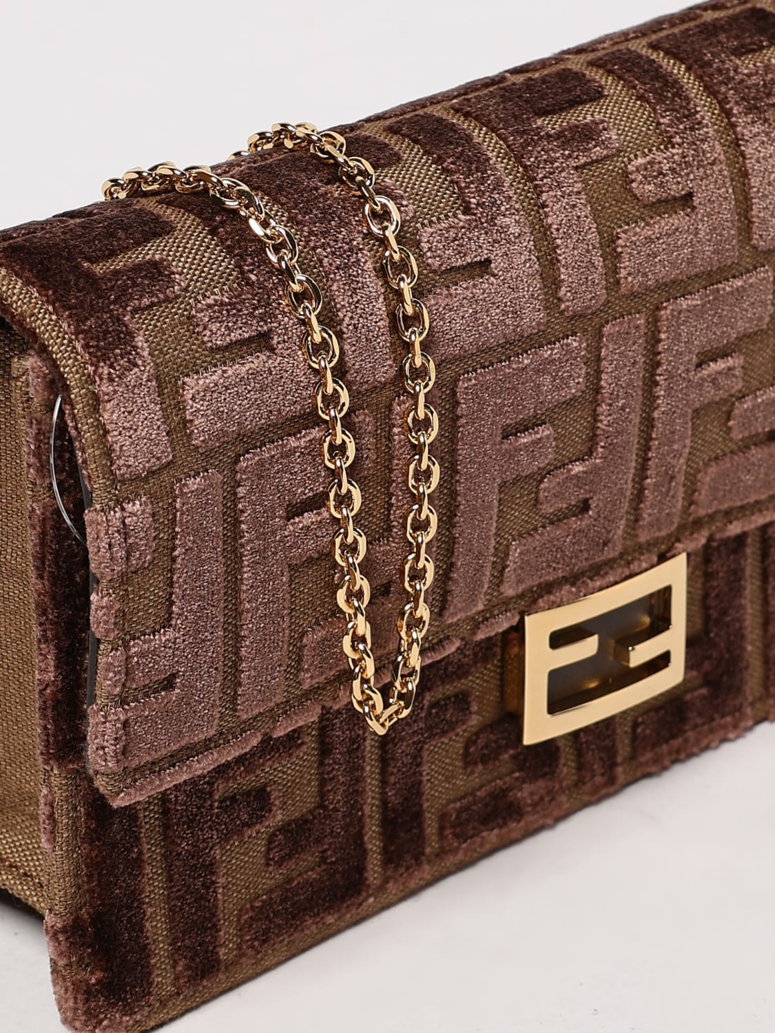 FENDI WALLET: Shoulder bag woman Fendi, Brown - Img 4