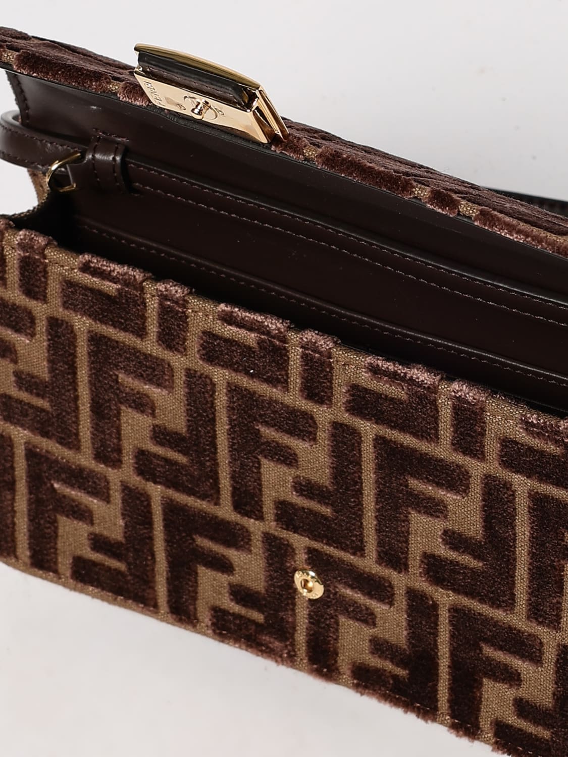 FENDI WALLET: Shoulder bag woman Fendi, Brown - Img 5