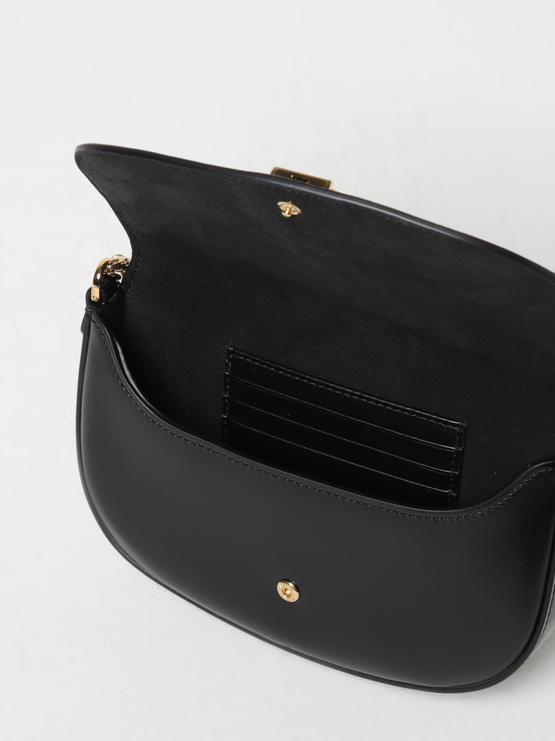 FENDI BORSA MINI: Wallet on Chain Fendigraphy Fendi in pelle , Nero - Img 5