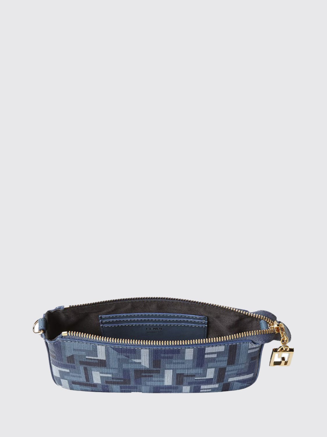 FENDI MINI SAC: Sac porté épaule femme Fendi, Bleu - Img 3