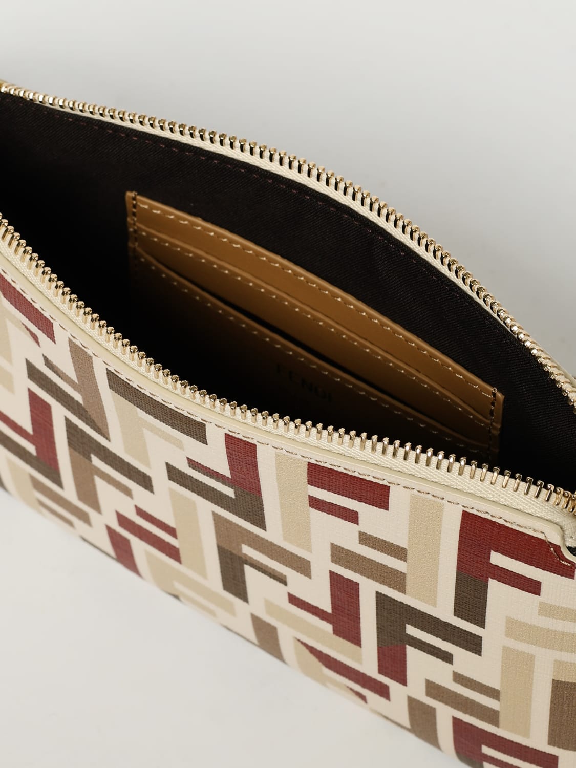 FENDI MINI BAG: Shoulder bag woman Fendi, Beige - Img 5