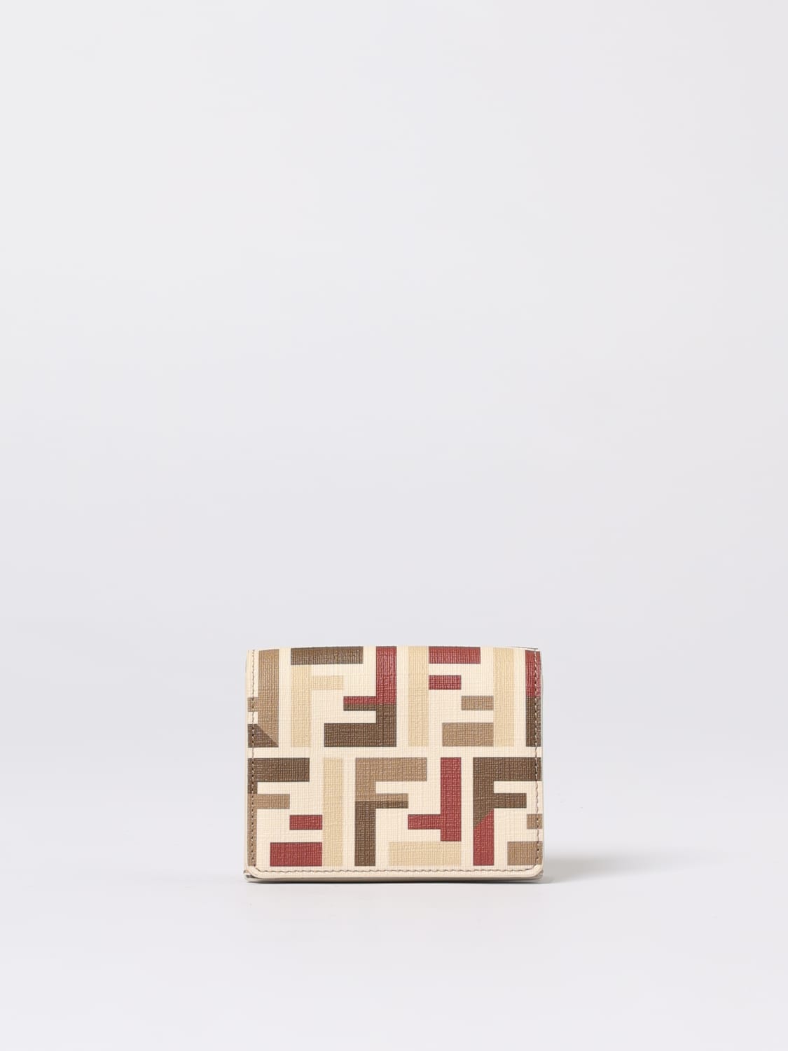FENDI WALLET: Wallet woman Fendi, Beige - Img 1