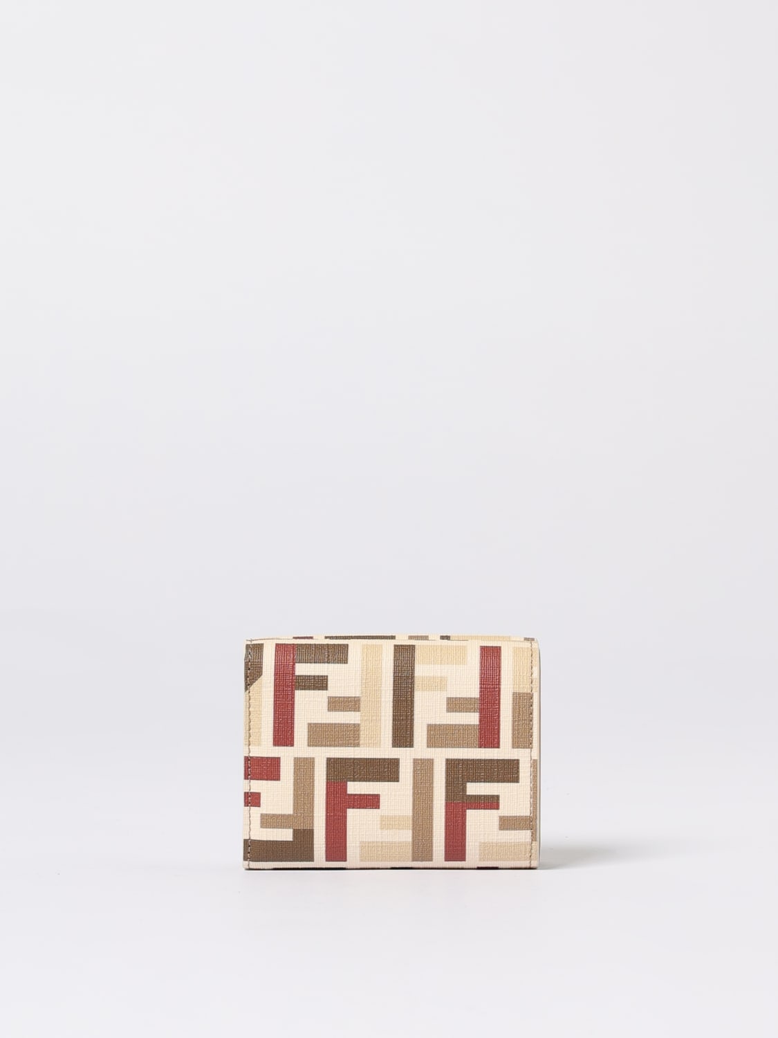 FENDI WALLET: Wallet woman Fendi, Beige - Img 3