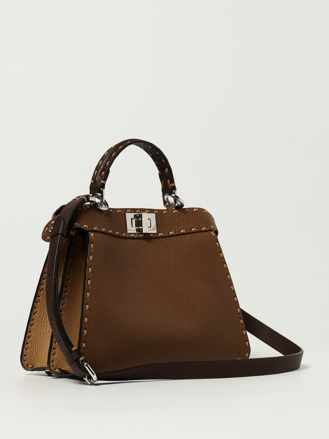 FENDI HANDBAG: Shoulder bag woman Fendi, Brown - Img 3