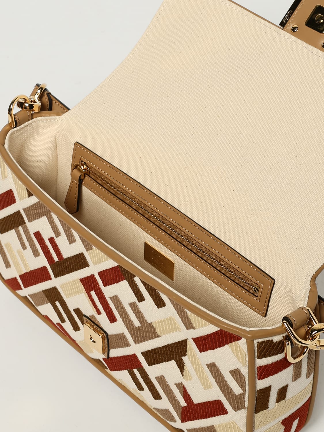 FENDI SAC PORTÉ ÉPAULE: Sac porté épaule femme Fendi, Beige - Img 5