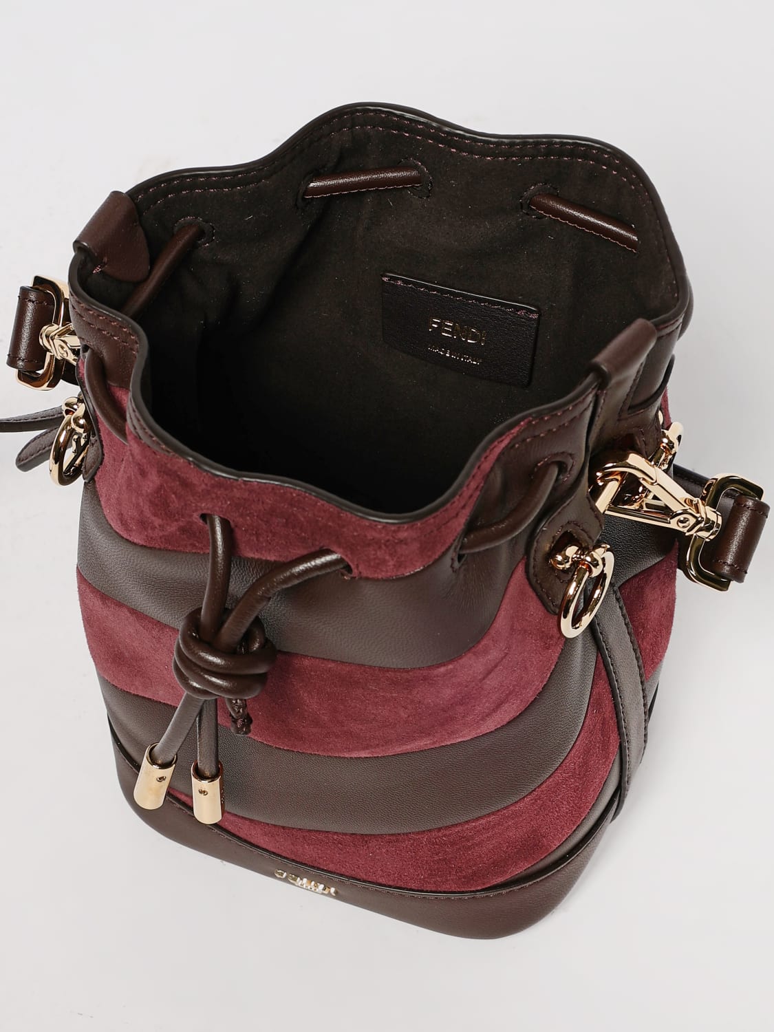 FENDI MINI BAG: Shoulder bag woman Fendi, Brown - Img 5