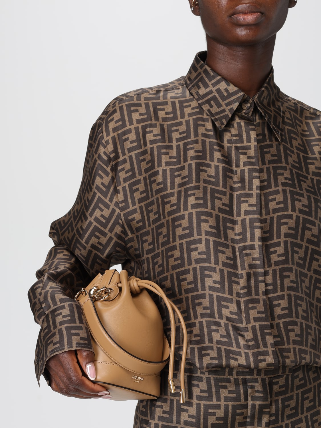 FENDI MINI BAG: Shoulder bag woman Fendi, Leather - Img 2