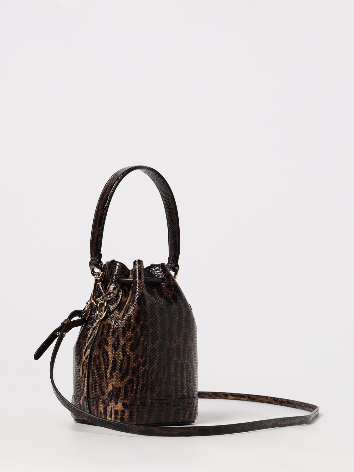 FENDI MINI BAG: Shoulder bag woman Fendi, Tobacco - Img 3