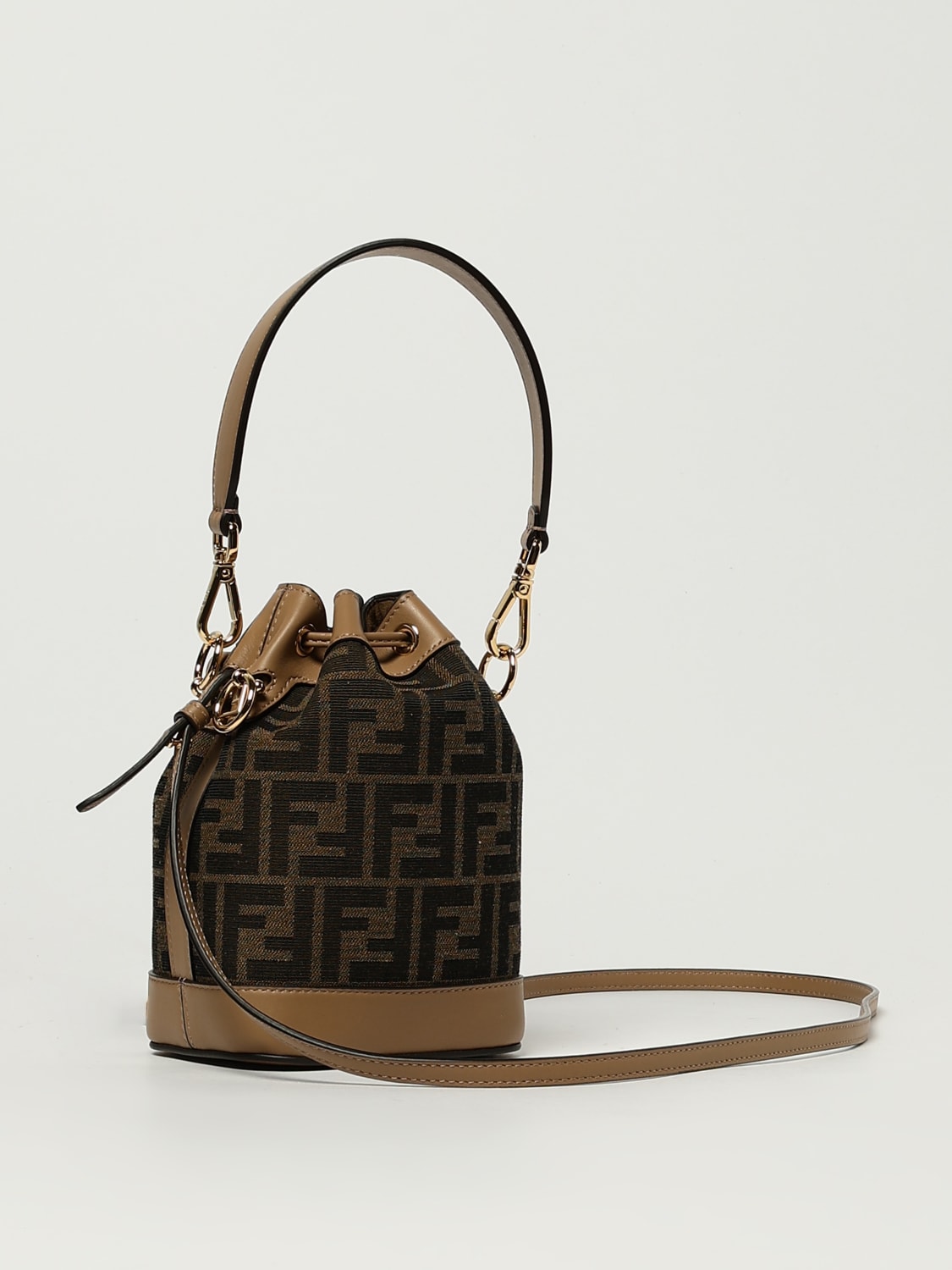 FENDI MINI BAG: Shoulder bag woman Fendi, Dark - Img 3