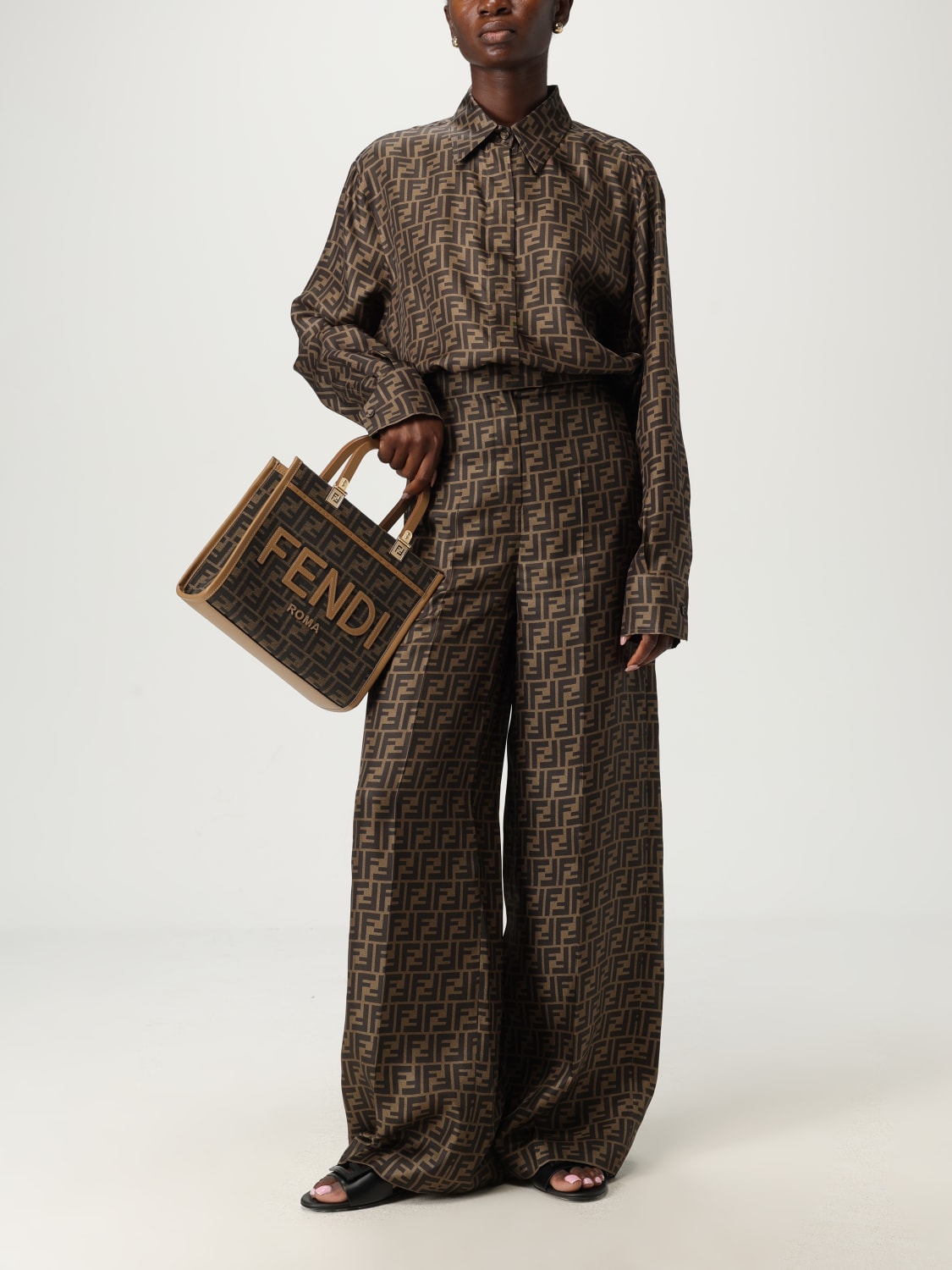 FENDI HANDBAG: Shoulder bag woman Fendi, Dark - Img 2