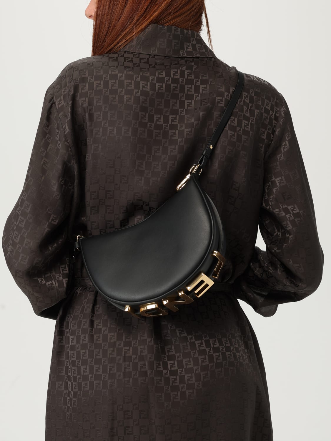 FENDI MINI SAC: Sac porté épaule femme Fendi, Noir - Img 2