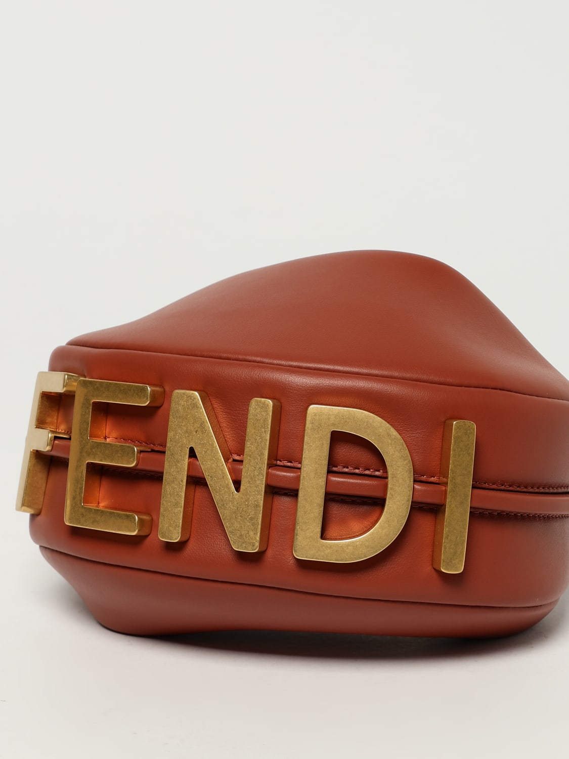 FENDI 迷你包: 肩包 女士 Fendi, 黄棕色 - Img 4