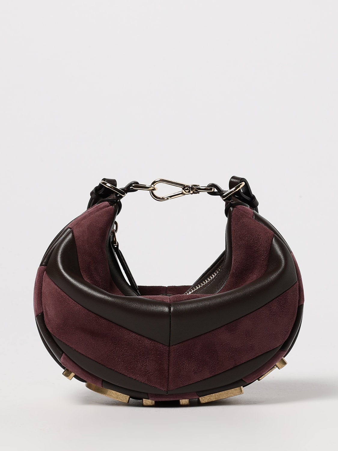 FENDI MINI SAC: Sac porté épaule femme Fendi, Marron - Img 1