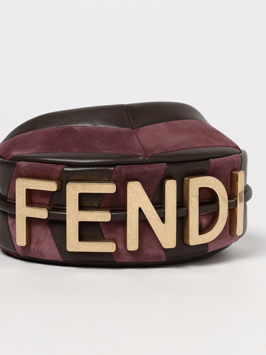FENDI MINI SAC: Sac porté épaule femme Fendi, Marron - Img 4