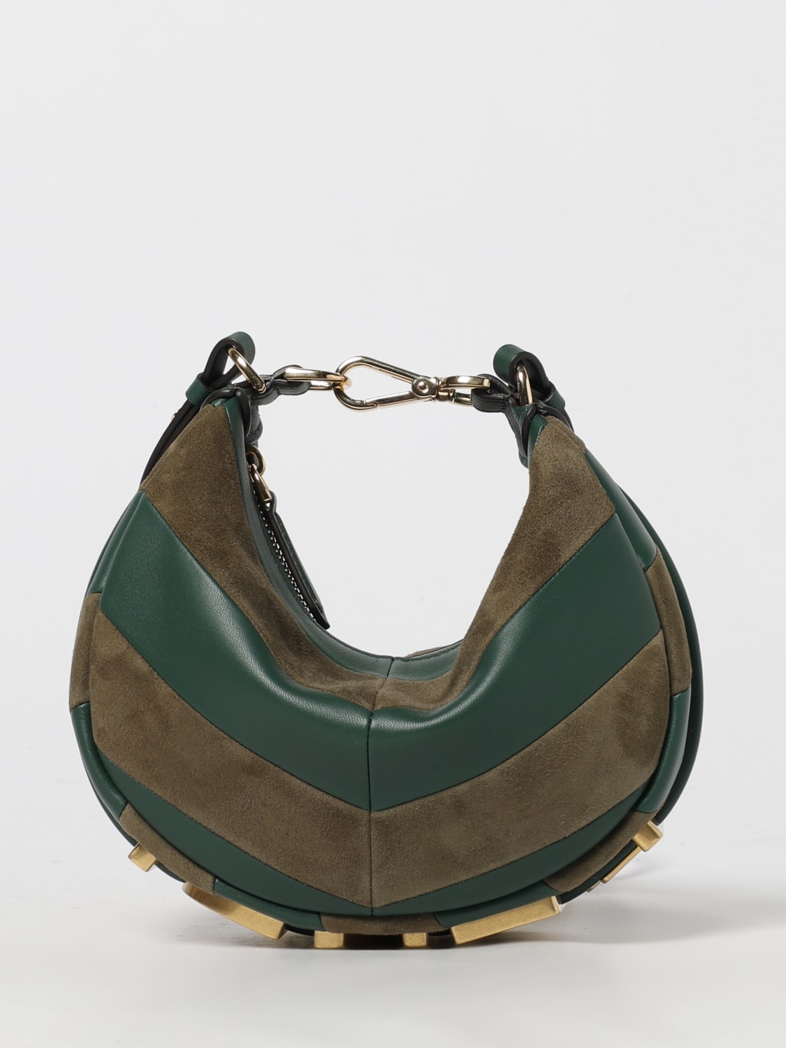 FENDI MINI BAG: Shoulder bag woman Fendi, Military - Img 1