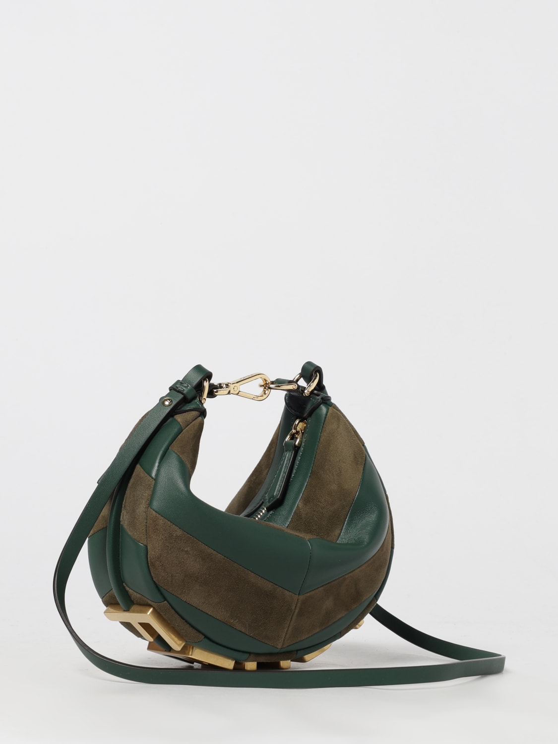 FENDI MINI BAG: Shoulder bag woman Fendi, Military - Img 3