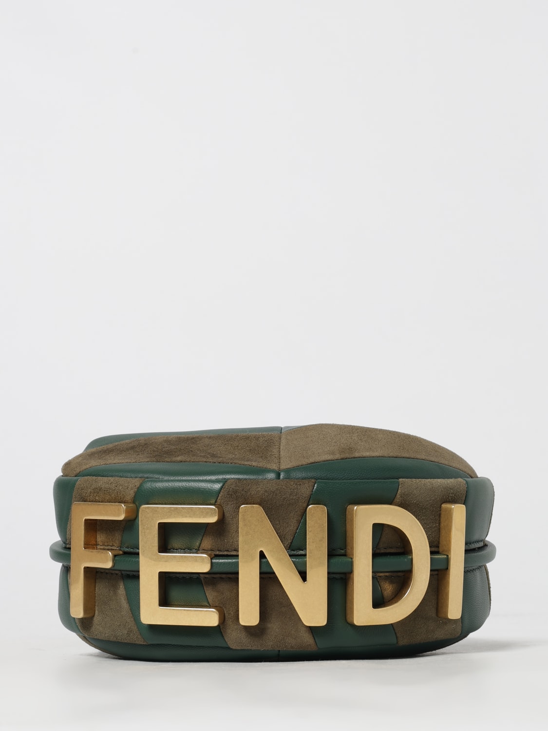 FENDI MINI BAG: Shoulder bag woman Fendi, Military - Img 4