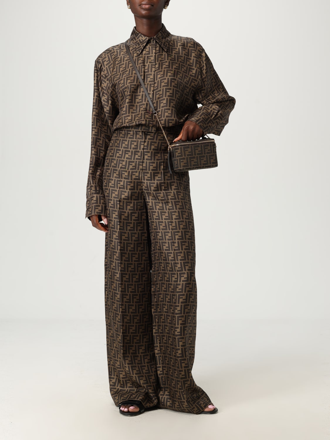 FENDI MINI BAG: Shoulder bag woman Fendi, Dark - Img 2