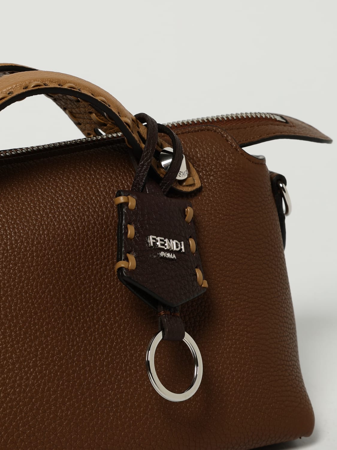 FENDI MINI BAG: Shoulder bag woman Fendi, Brown - Img 4