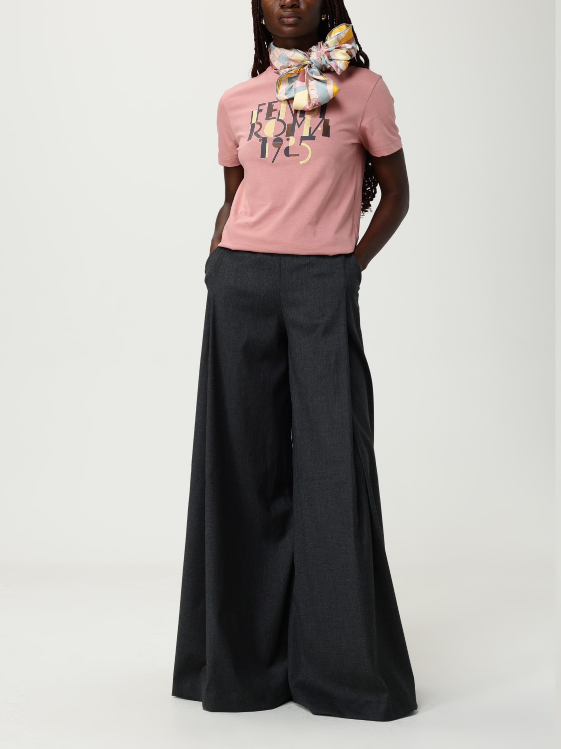 FENDI FULAR: Fular mujer Fendi, Rosa - Img 4