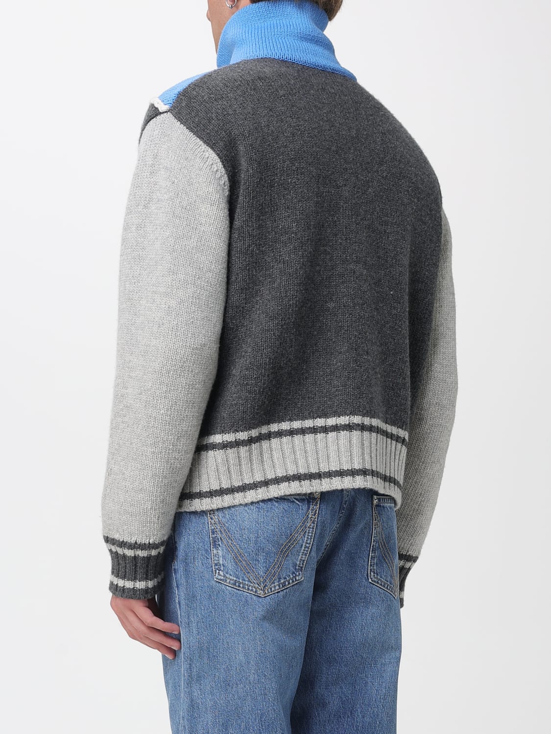 BOTTEGA VENETA SWEATER: Jacket men Bottega Veneta, Charcoal - Img 3