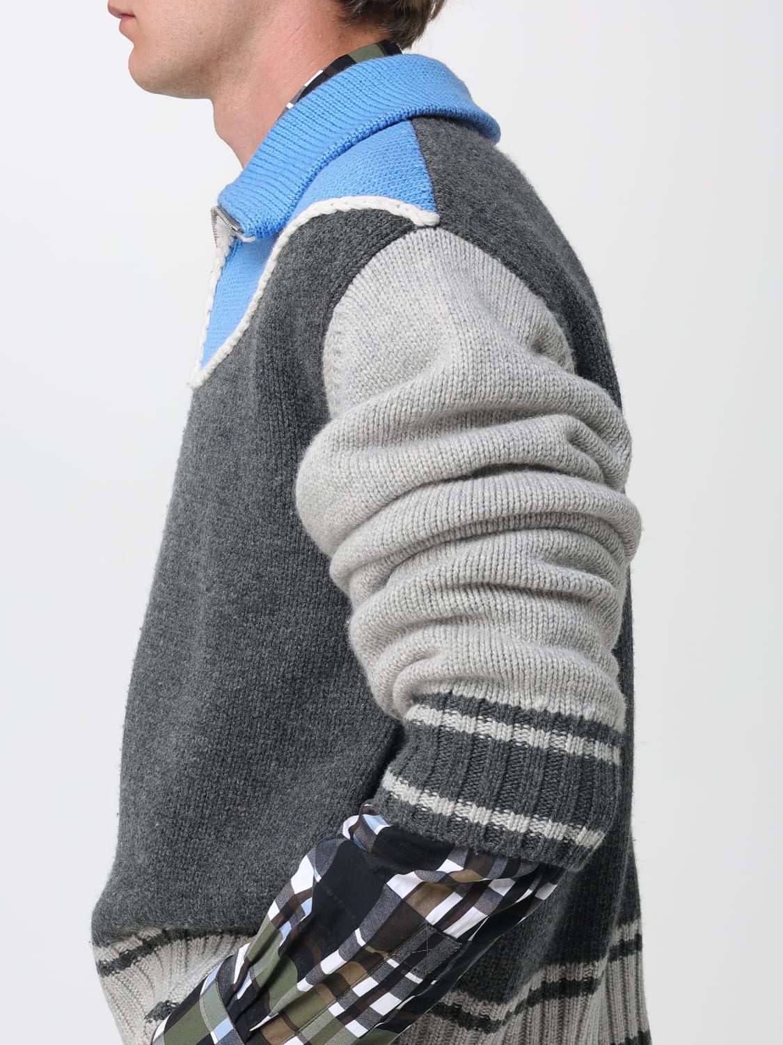 BOTTEGA VENETA SWEATER: Jacket men Bottega Veneta, Charcoal - Img 5