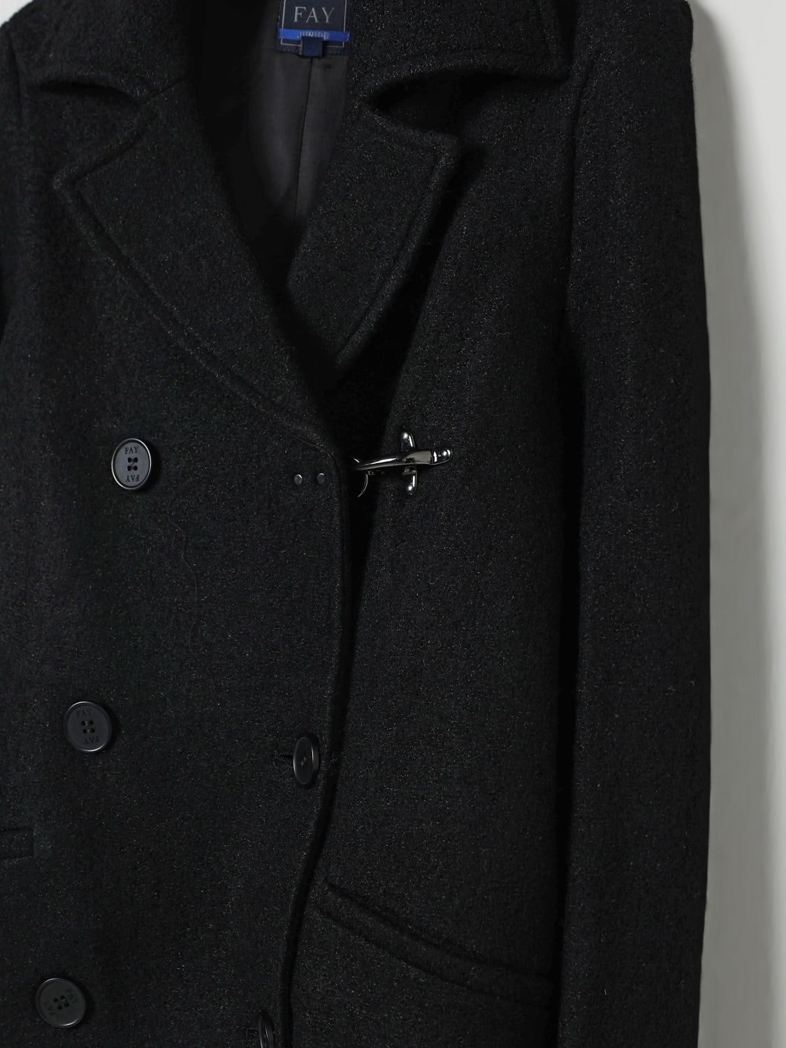 FAY JUNIOR COAT: Coat kids Fay Junior, Black - Img 3