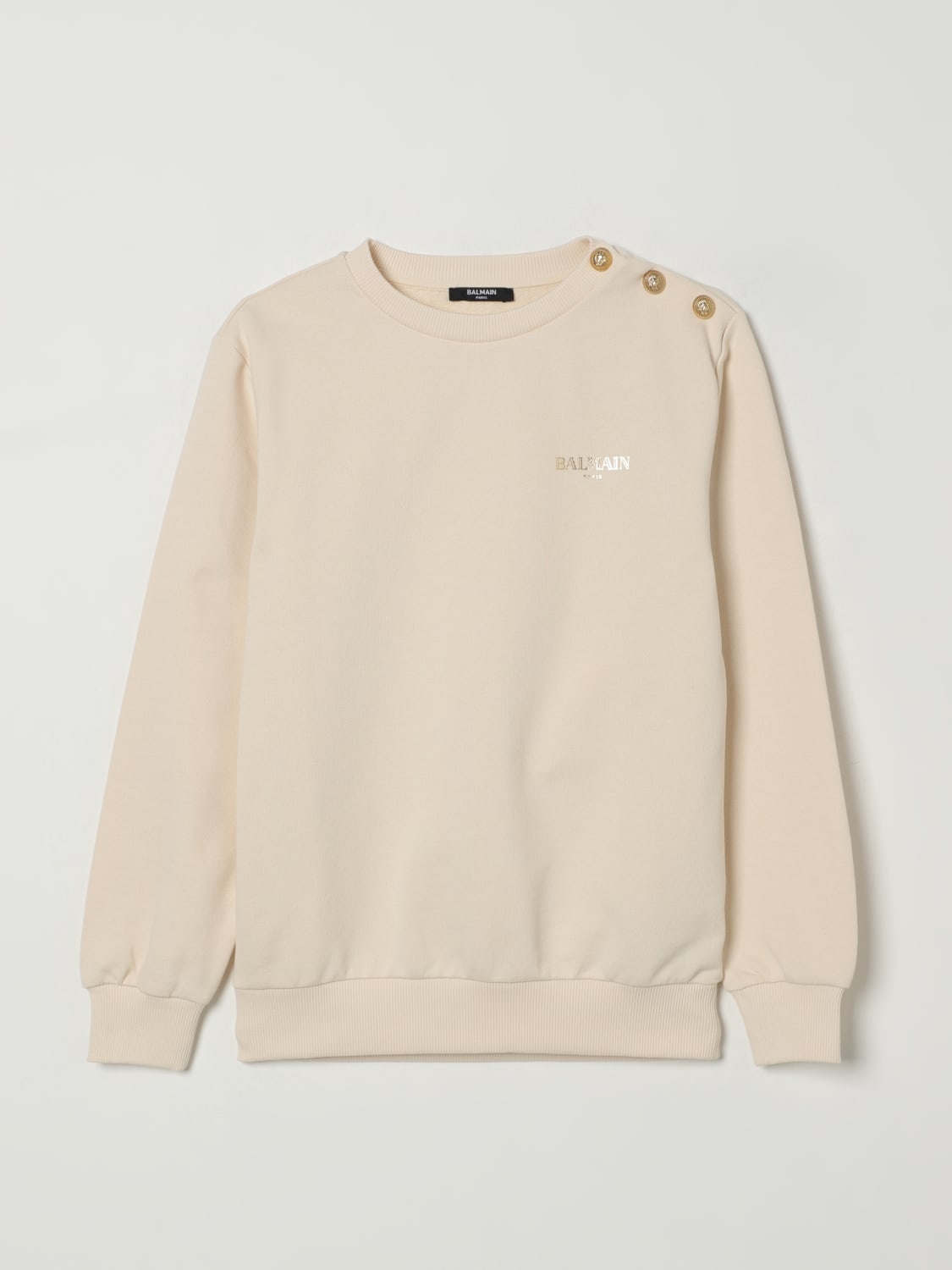 BALMAIN SWEATER: Sweater kids Balmain, White - Img 1