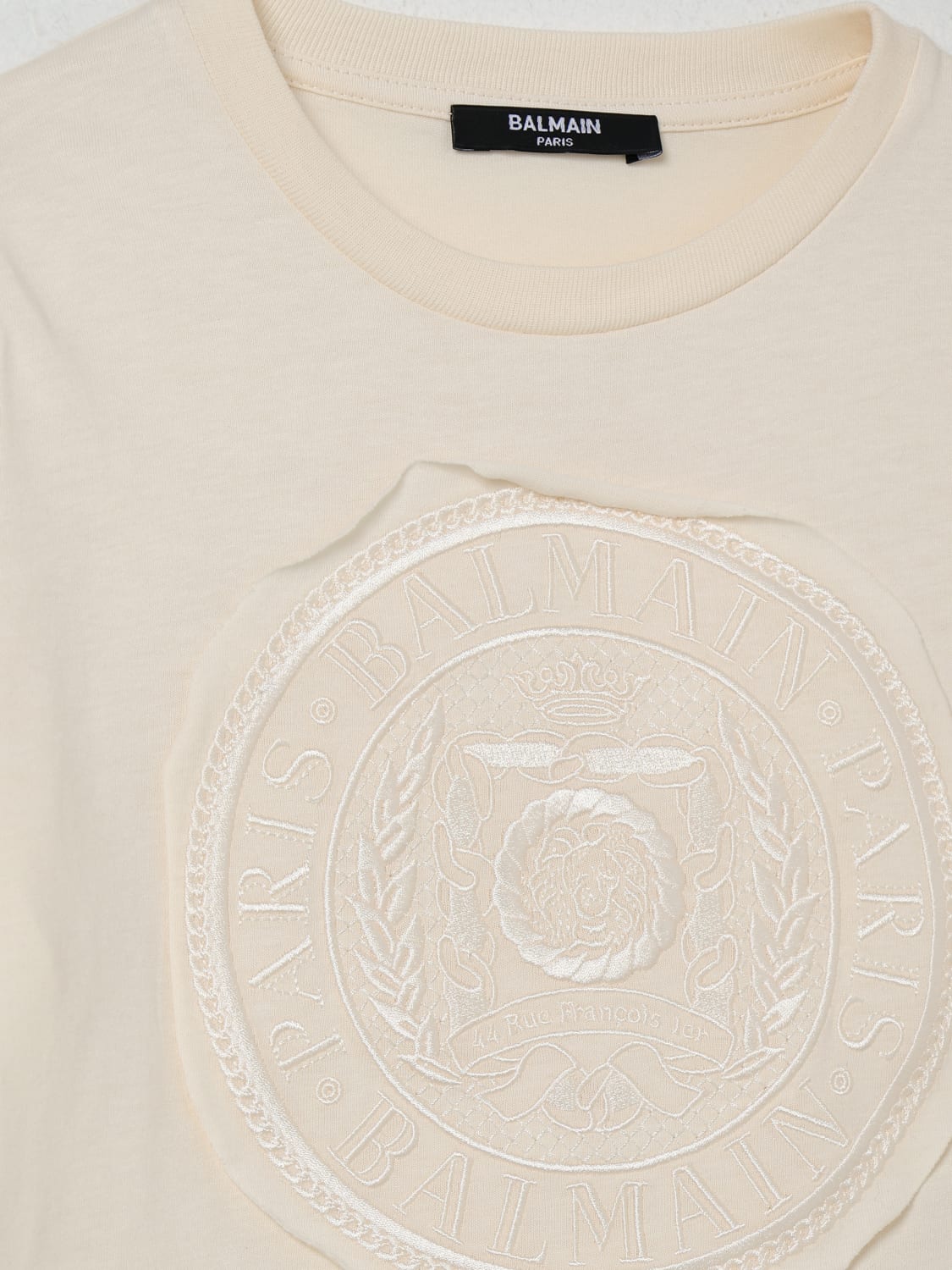 BALMAIN T-SHIRT: T-shirt kids Balmain, Beige - Img 3
